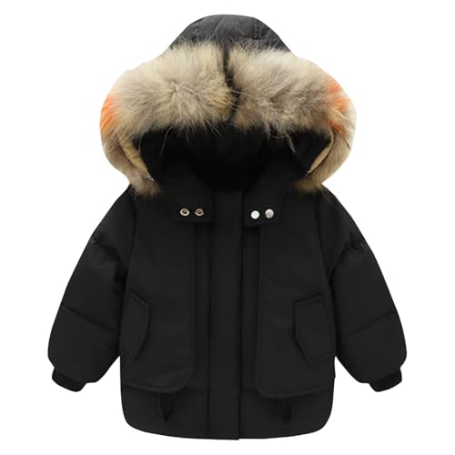 Kids 2 Piece Snowsuit Set Toddler Girl Winter Hooded Puffer Jacket & Snow Bib Pants Boy Thickened Ski Suits 1-6 Years2