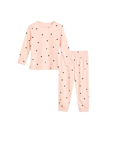 Image of Amazon Brand - Symbol Girls Night Dress | 100% Cotton T-Shirt & Pajama Set | Full Sleeves | Age 2-12 Years