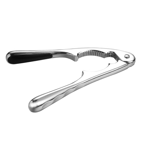 SOLUSTRE 1Pc Zinc Alloy Walnut Cracker Nut Plier for Easy Cracking of Various Nuts Lightweight Kitchen Tool for Walnuts Pecans Hazelnuts and More Portable Design