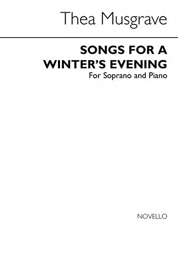 Songs For A Winter's Evening recueil musique de chambre soprano chant et piano book
