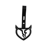 jdm Devil Demon Broken Heart Black TSURIKAWA Ring Subway Train Bus Handle Strap Charm Drift