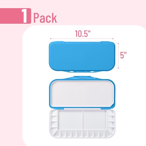 Image of Mr. Pen- Airtight Watercolor Palette with Lid, 18 Wells & 2 Mixing Areas | Lightweight Sealing Paint Palette for Travel, Painting, Watercolor Mixing, Art Class and Studio Use