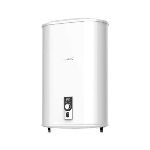 Cata Termo Eléctrico Reversible CTRS-80-REV SLIM Capacidad de 74L Doble Tanque Protección Anti-hielo Potencia 2.000W Color Blanco