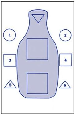 SWAT TEAM SEB TRAINING TARGET IN BLUE 25 PACK