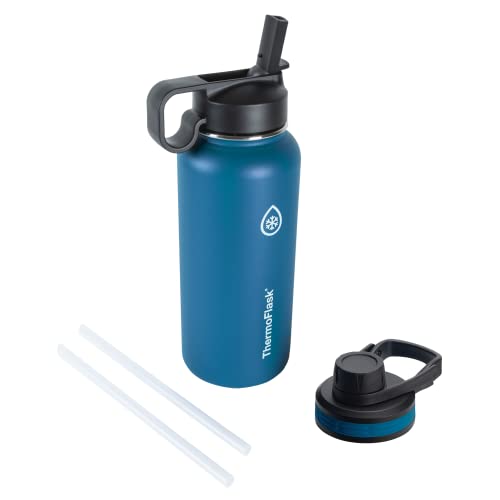 Thermoflask 50072 Double Stainless Steel Insulated Water Bottle, 32 oz, Cobalt
