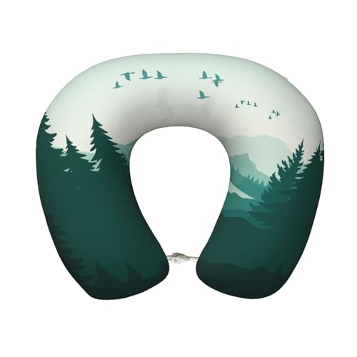 Almohada de viaje de espuma viscoelástica 30 cm miniatura 1