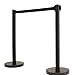 VIP Crowd Control Retractable Belt Stanchion Queue Safety Barrier Set, 36
