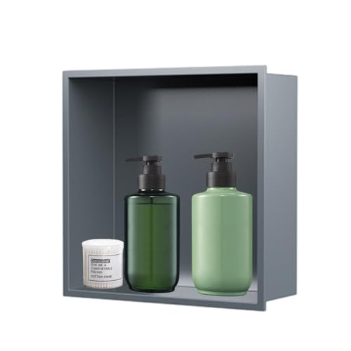Niche de douche intégrée pour ranger le shampoing et produits de toilette en sécurité