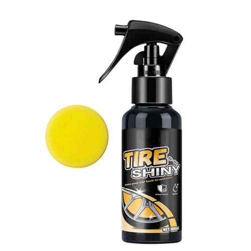 Spray de revêtement de pneu - Traitements polonais qui vous donnent une brillance profonde, une finition en caoutchouc résistant à l'eau - Amplificateur de roue - Kit d'entretien de détail pour St