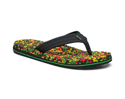 Image of Sanuk Mens Bubblecush | Flip Flops for Men | Mens Sandals | Beach Sandals | Supportive & Lightweight | Comfort Footbed