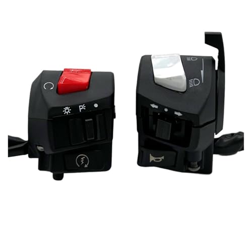 Interrupteurs de barre poignée moto 22mm pour phare clignotant et démarrage