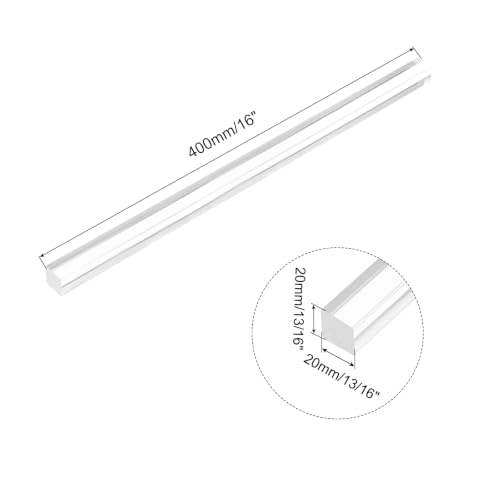 Image of MECCANIXITY Acrylic Square Rods 13 /16 inchx16 inch Clear Acrylic Dowel Rods Sticks