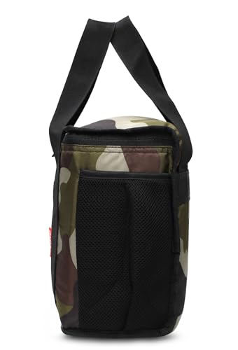 Image of Sfane Insulated Lunch Bag - Compact, Easy Wash, Smooth Zipper & Lightweight - Tote Bag & Container, Tiffin Bag for Men, Women, Adults (Mulicolor)