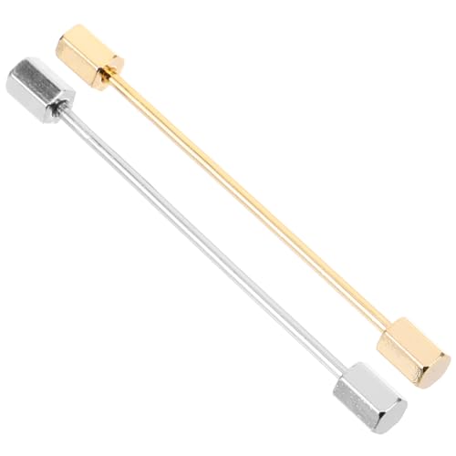 Didiseaon Men's Shirt Collar Bar Pins Suit Stay Pins Metal Collar Stays for Special Occasions