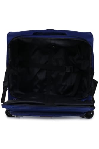 Image of Verage Acepack Berlin Polyester Four Wheels Laptop Trolley /Travel Bag Overnigter Luggage (Blue)