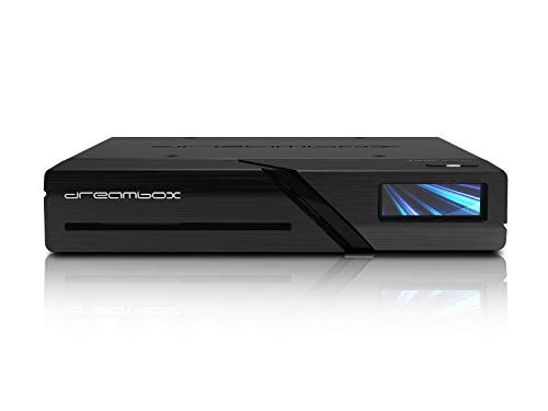 Dreambox 13590 Two Ultra HD BT 2X DVB-S2X MIS Tuner 4K 2160p E2 Linux Dual WiFi H.265 HEVC, svart
