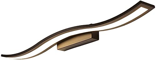 Lumière salle de bain moderne avec applique murale noire 40cm à gradation trois couleurs