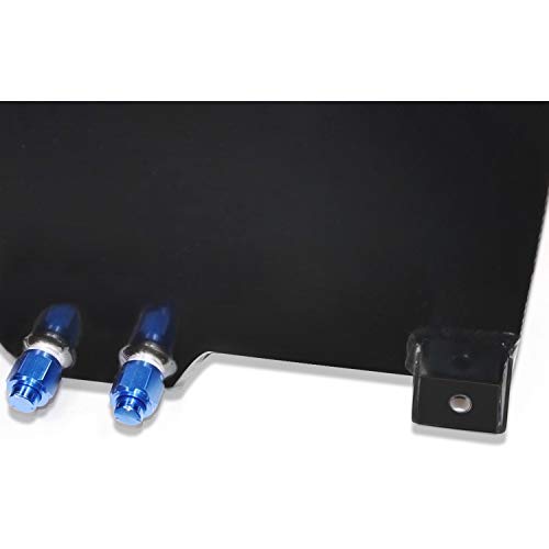 DEMOTOR PERFORMANCE Universal 10 Gallon Fuel Cell Gas Tank Aluminum with Level Sender Black