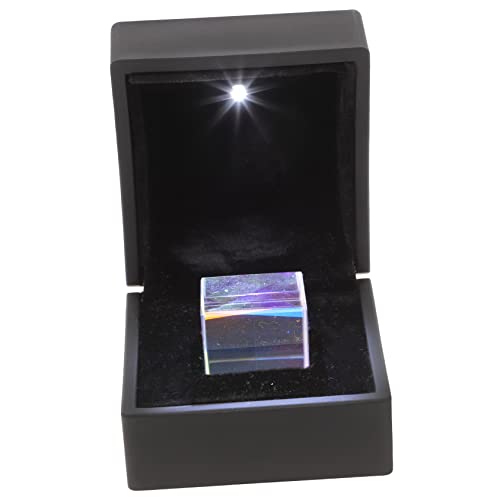 CANIGHT Optical RGB Dispersion Cube Physics Education Tool 2.3x2.3x2.3cm Cube Kaleidoscope Prism