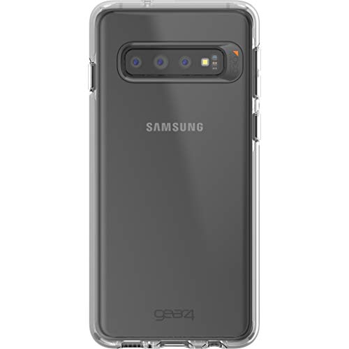 Gear4 Custodia Rugged Crystal Palace per Samsung Galaxy S10 - Protegge da Cadute fino a 4m con Tecnologia D3O Integrata, Design Sottile e Robusto - Trasparente