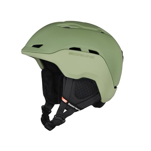 ORIGINE Casco da Sci Snowboard per Sport sulla Neve per Uomo Donna con Fodera Rimovibile Lavabile (ARMY BROZEN GREEN,L)