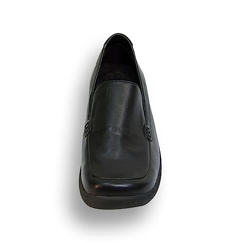 24 Hour Comfort Riley (1010) Women's Adjustable Wide Width Slip-On Loafers Nurse Style Black 9 #TOP1