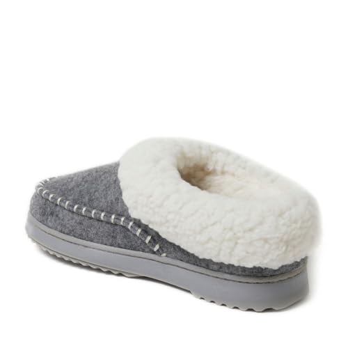 Image of Dearfoams Women's Nyla Felted and Plaid Moc Toe Clog