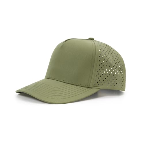 Image of Men Quick Dry Water Resistant Mesh Snapback Baseball Cap Adjustable Hat 22 inch-23.6 inch(56-60cm) for Golf Running Workout