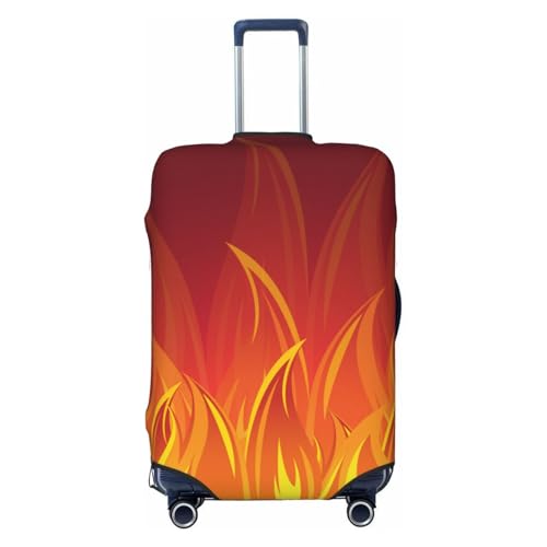 Fire Luggage Cover for Suitcase, Suitcase Cover Protector Fit 29-32 Inch Luggage Travel Accessories, XL