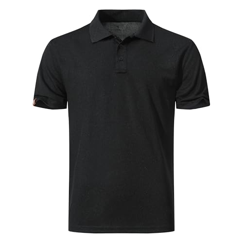 Men's Quick-Dry Active Polo Shirts Short Sleeve Performance for Golf Tennis Daily Casual Collared T-Shirt2