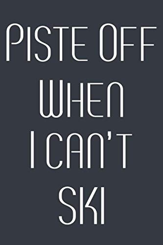 Piste Off Journal Notebook
