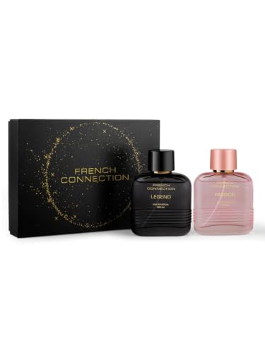 Image of FRENCH CONNECTION | THE ICONIC DUO GIFT SET | FOR MEN& WOMEN | ADULTS EXQUISITE FRAGRANCE DUO | PERFUME PACK FOR COUPLE GIFT SET | 100ML MEN+100ML WOMEN