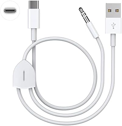 2in1 Type C to 3.5mm Audio Charging Cable Compatible with Google Pixel 4/4XL, Samsung Galaxy S20/S20 and OtherPhone with Type C Port, Works with Car Stereo, Speaker, Headphone While Charge Phone