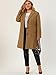 Agnes Orinda Women's Plus Size Winter Coats Elegant Notched Lapel Single Breasted Trench Coat 4X Camel