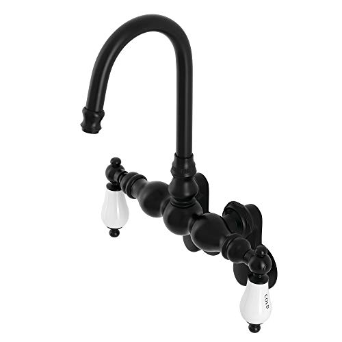 Mitigeur baignoire Kingston Brass AE85T0 noir mat avec douchette