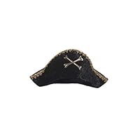 Great Pretenders Captain Hook Pirate Hat for Kids, One Size Fits All | Classic Pirate Costume Accessory for Dress-Up Play