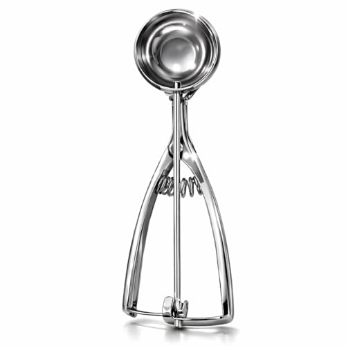 Image of Sakoraware Multipurpose Ice Cream Scoop, Spring Handle Premium Stainless Steel Scooper for Icecream, Muffins Melon Cookie Dough Cutter, Dessert Serving Kitchen Tools for Home