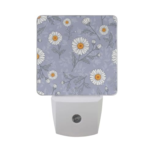 Lámpara nocturna Aslsiy flores multicolor LED miniatura 7