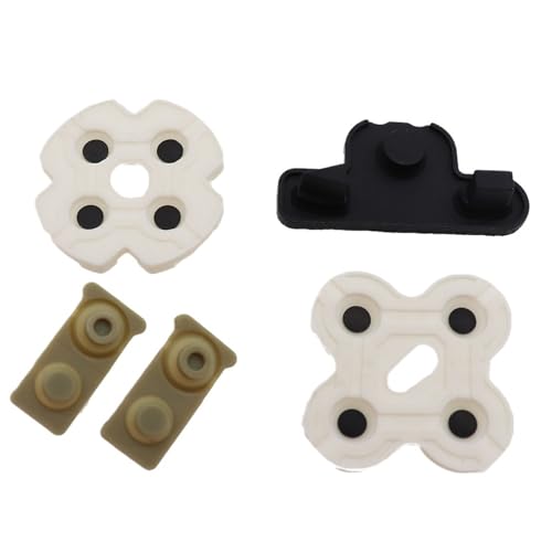 1 stück for Sony for PS3 Controller Weiche Gummi Ersatz Silikon Leitfähigen Klebstoff Taste Pad Tastatur(White)
