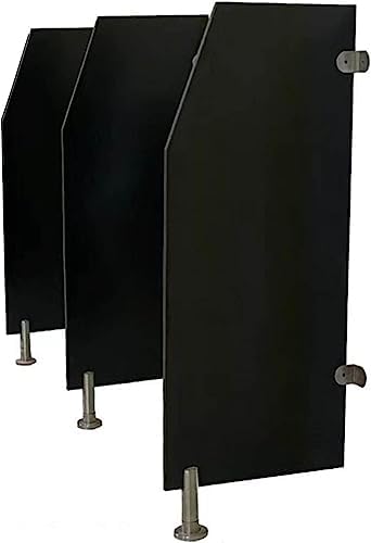 Men Urinal Privacy Screen Toilet Partition,Floor-Standing Adult Urinal Baffle,Wooden Waterproof Urinal Partition Divider Screen, Urinal Partition Extender, for Sool/bar (Size : 2 p