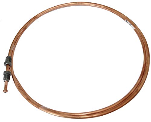 AERZETIX: Línea de freno manguera tubo de cobre Ø4.76mm con racores M10x1/M10x1 (140cm)