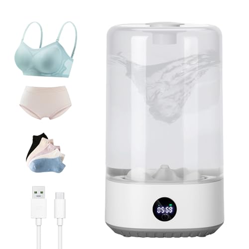 Reviews de lavadora de ropa Mr.You los más recomendados. 42 Mini lavadora portátil, lavadora compacta de 6 litros para ropa interior, ropa de bebé y mascotas, lavadora recargable inalámbrica para solteros, apartamentos, RV, carga tipo C