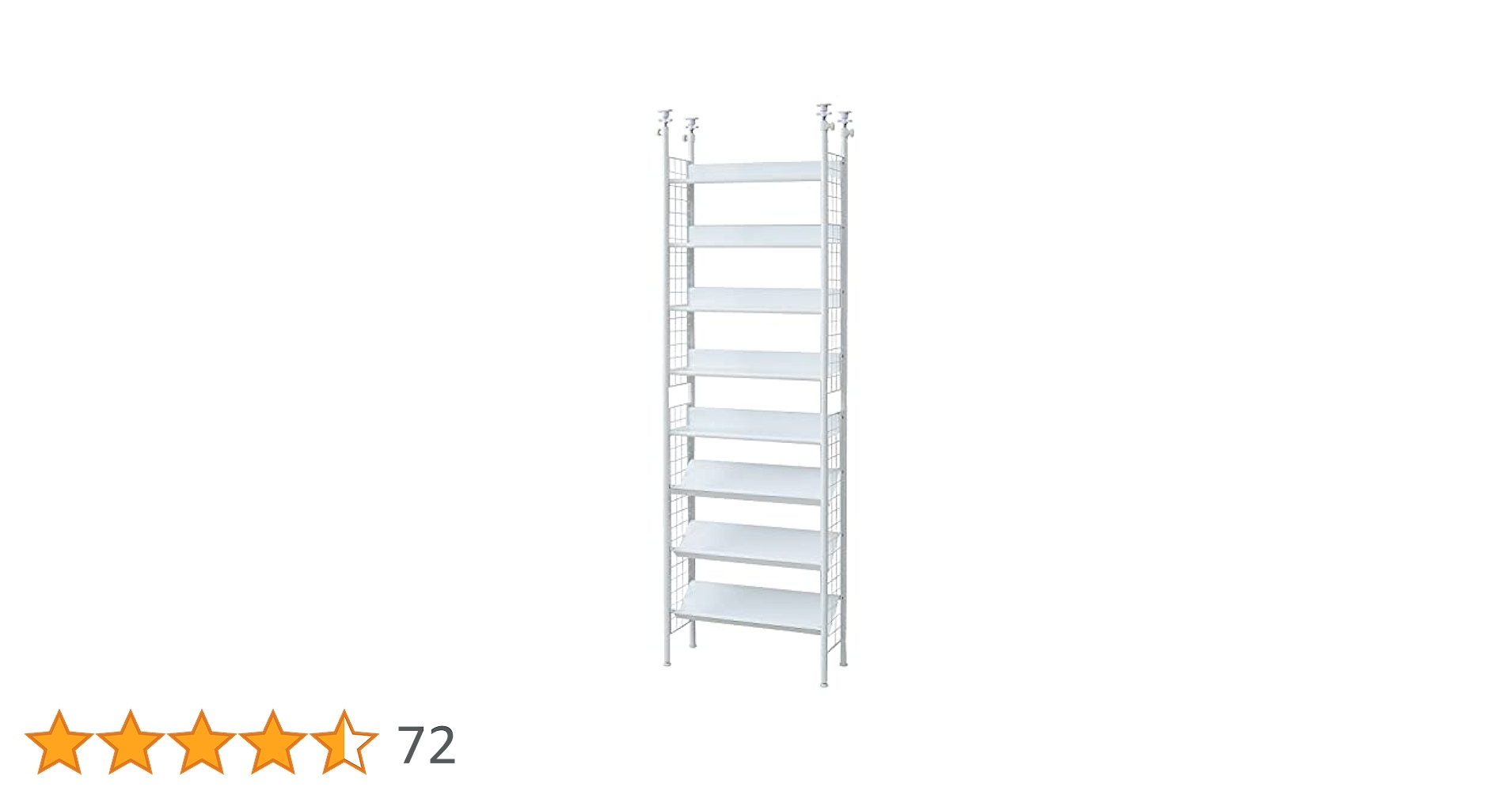 山善 フリーラック 棚 突っ張り 幅63 ホワイト STR-608(WH/WH) Amazon｜山善(YAMAZEN) フリーラック (突っ張り) スリム 幅63