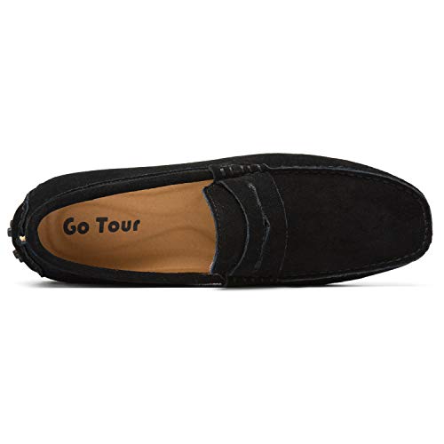 Go Tour Men's Penny Loafers Moccasin Driving Shoes Slip On Flats Boat Shoes4