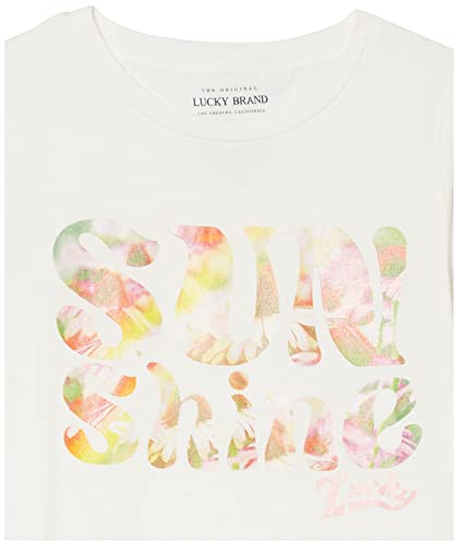 Lucky Brand Girls' Short Sleeve Cotton Tshirt Dress Relaxed Fit with Tagless Interior3