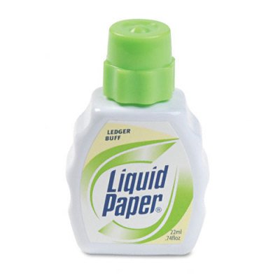 Liquid Paper Stock Colors Correction Fluid, .6 Ounce, Ledger Buff PAP56601