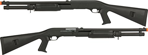 Evike Airsoft - Cyma Standard Metal M.3 3-Round Bu.rst Multi-S.hot Sh.ell Loading Airsoft Sh.otgu.n (Model: Full St.ock) #TOP2