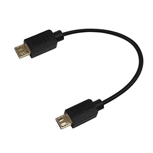 Micro USB to Micro USB OTG (on The go) Adapter Cable, Micro USB Host+Target Cable Compatible with DJI Spark and Mavic, Android Phone and Tablet, DAC and Zoom Mavic Air Mavic Pro Etc. 20CM