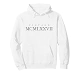 Photo Gallery vintage mcmlxxvii 1977 (nero antico) regalo compleanno 1977 felpa con cappuccio Photo Gallery vintage mcmlxxvii 1977 (nero antico) regalo compleanno 1977 felpa con cappuccio
