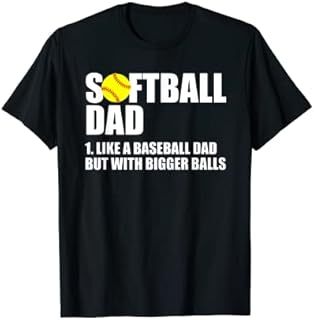 Softball Dad Definition Funny T-Shirt